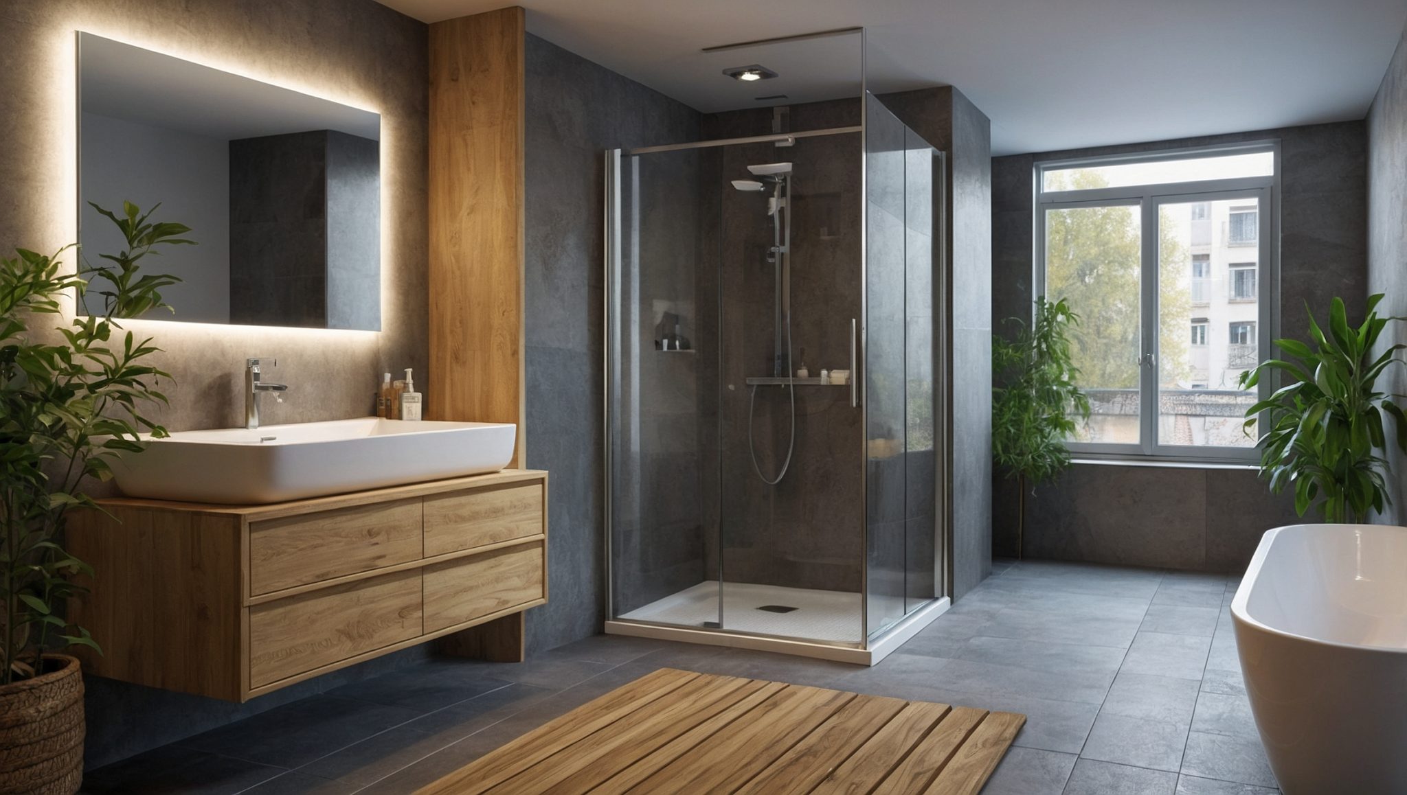 Salle de bain blanche et bois : 8 idées déco