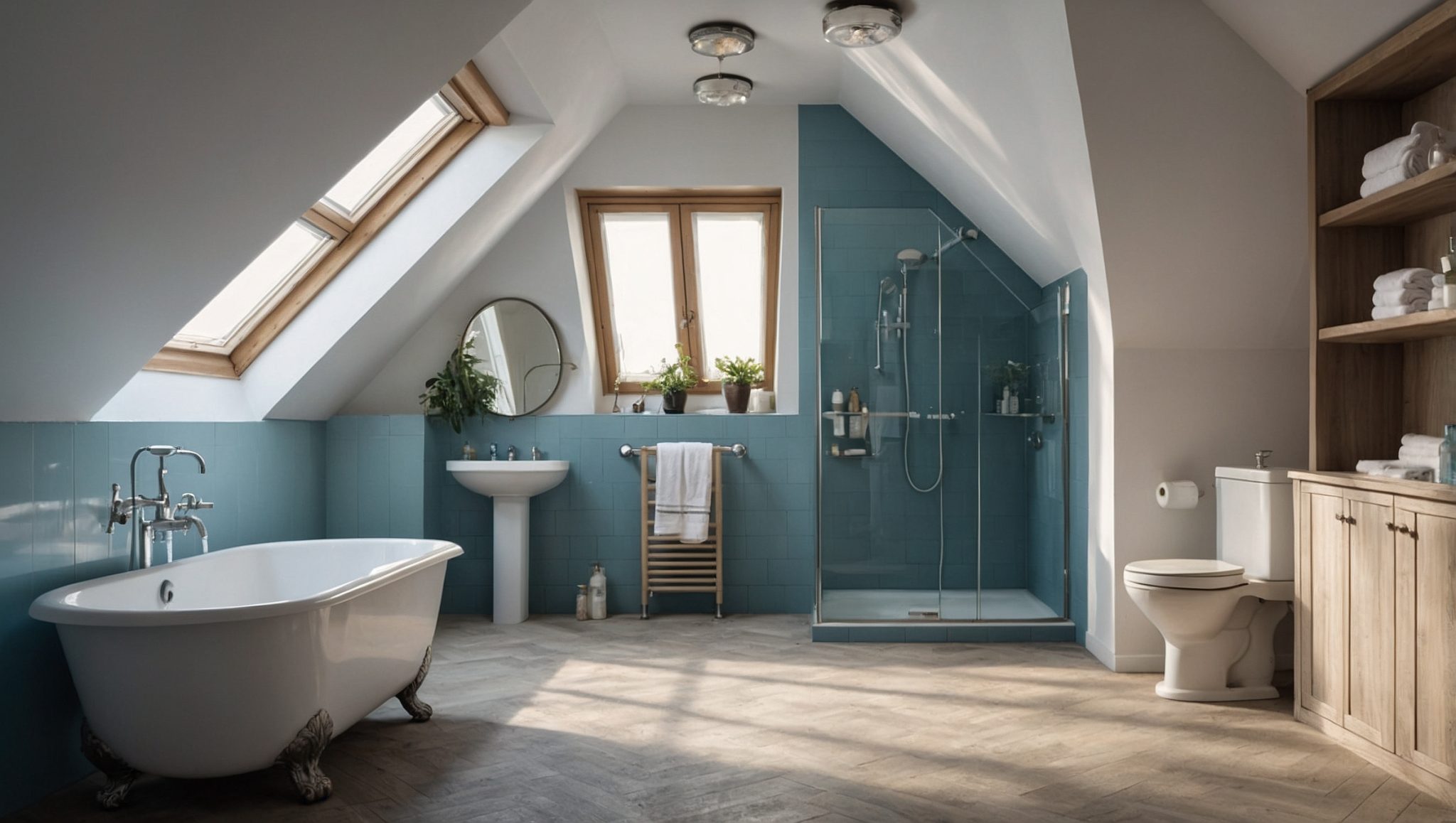 Salle de bain sous pente : comment l'aménager