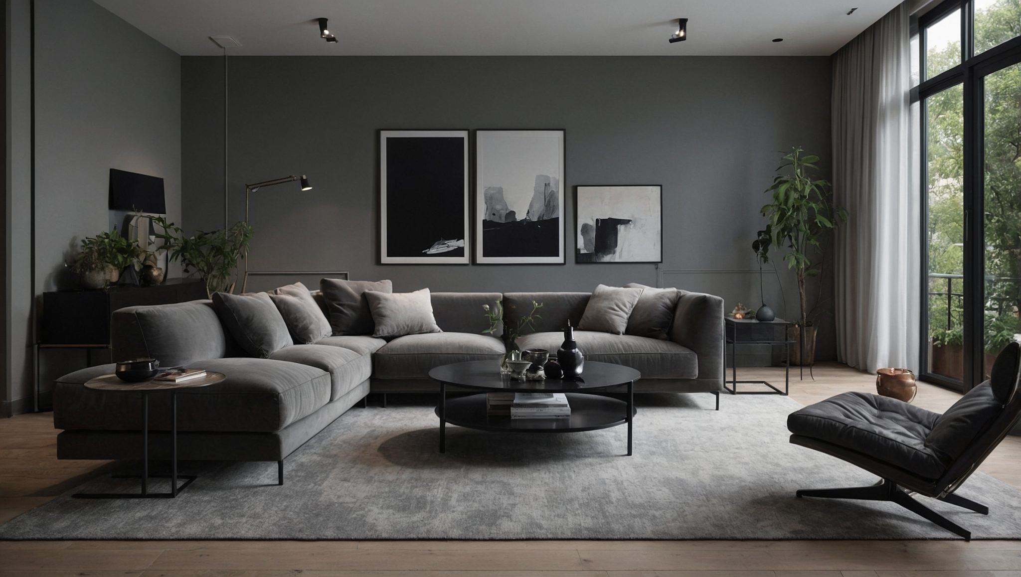 Salon gris : 15 idées décos pour un salon tendance