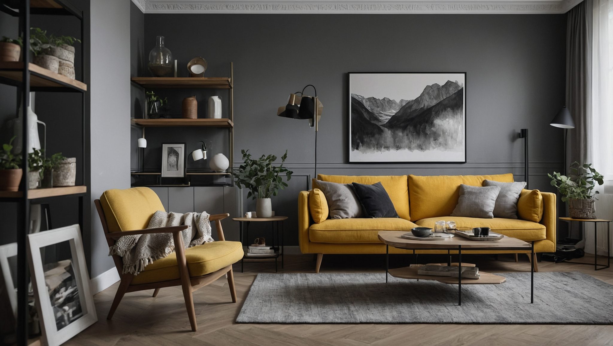 Salon gris : 15 idées décos pour un salon tendance