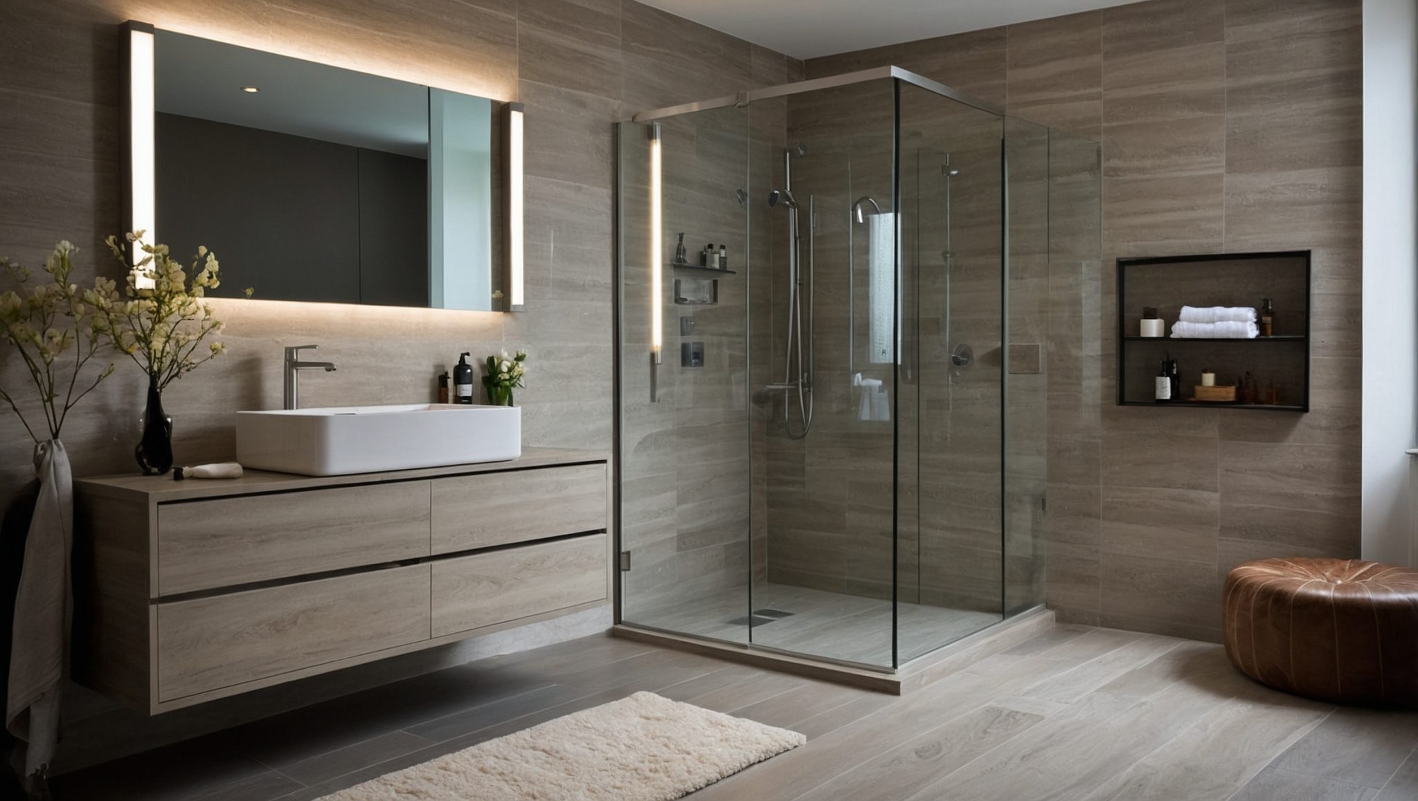 Salle de bain travertin : découvrez cette pierre tendance