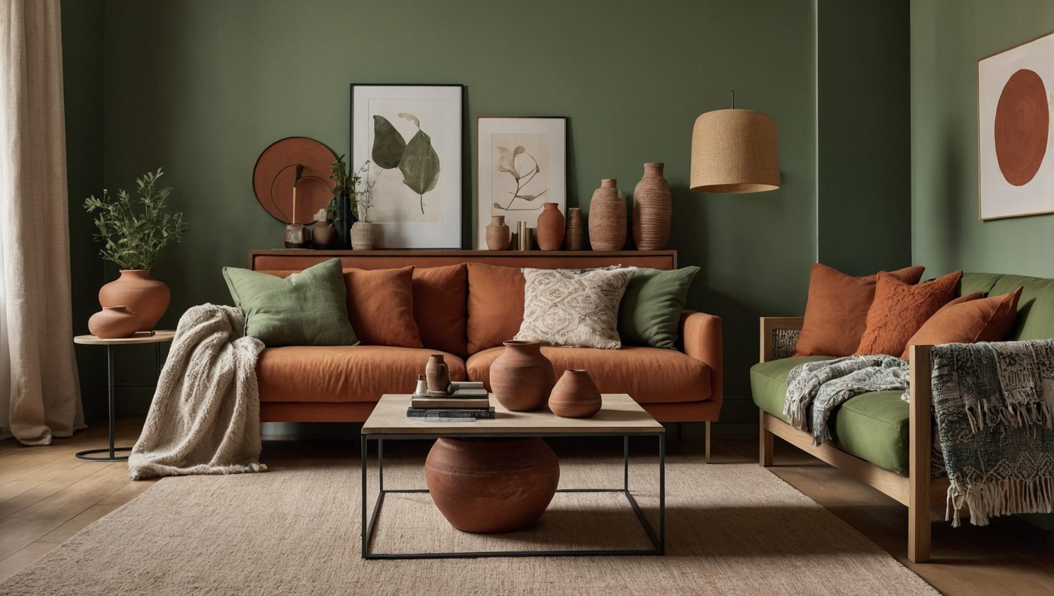 Salon terracotta : nos conseils pour un salon chaleureux