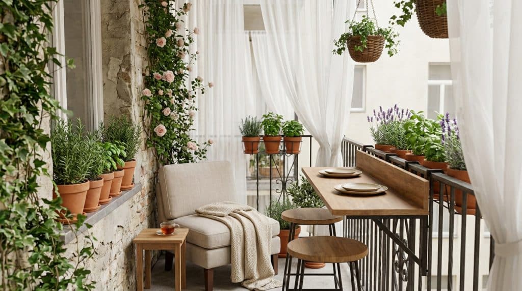 aménager balcon en longueur