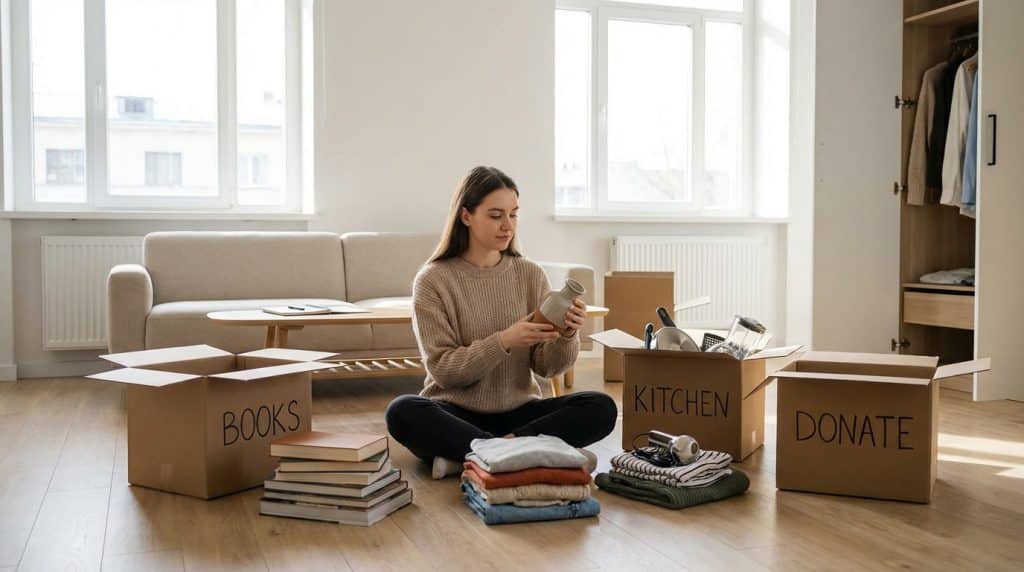 Faire du tri avant un déménagement