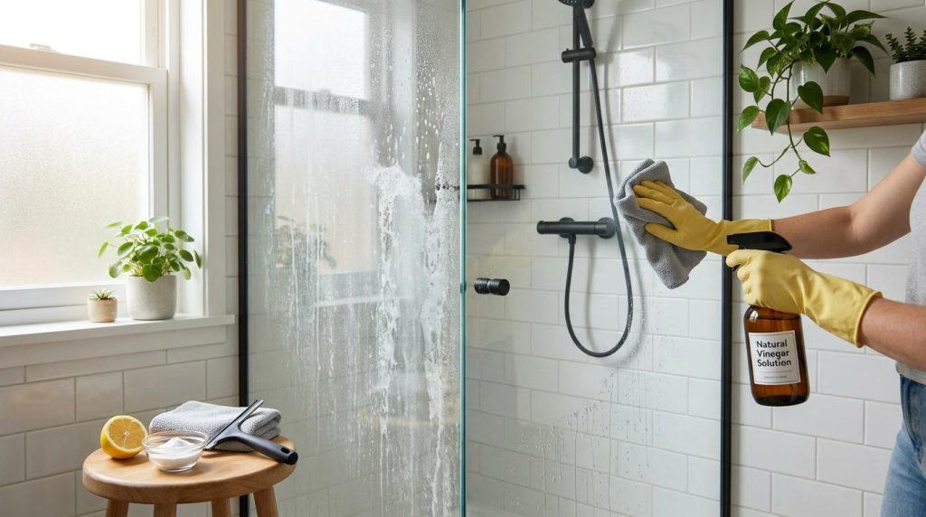calcaire paroi douche